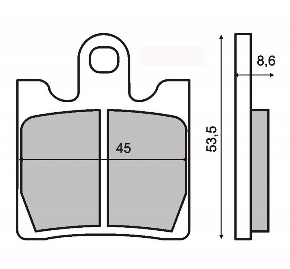 Plaquette de frein RMS pour Moto Yamaha 1300 FJR 2016 RP286 / AV Neuf