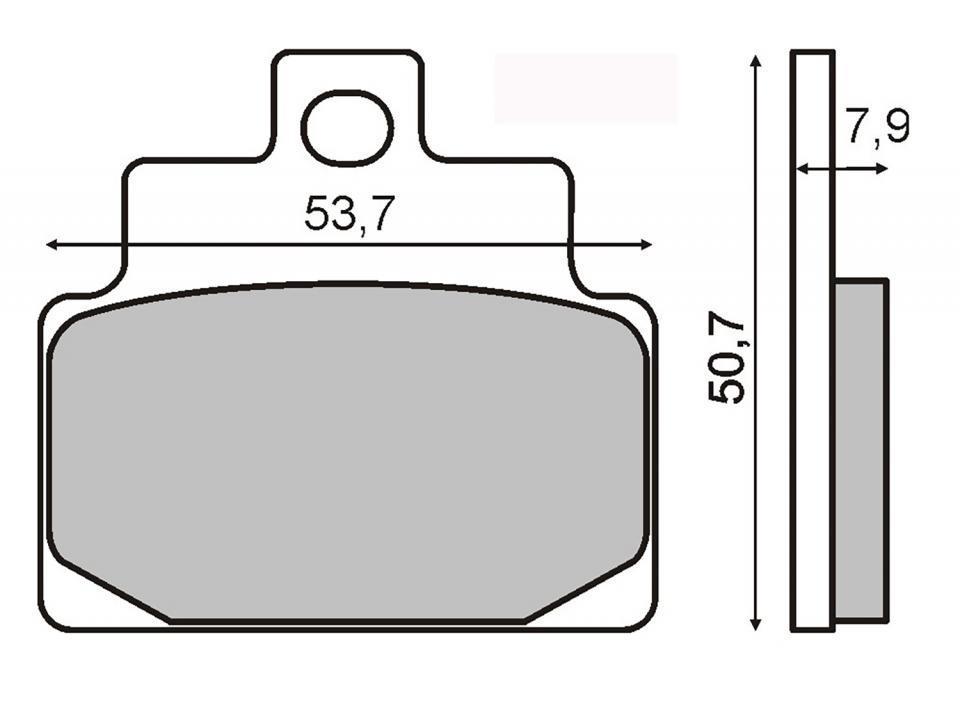 Plaquette de frein RMS pour Scooter Aprilia 125 Leonardo 2001 à 2004 TB000/TB002 / AV Neuf
