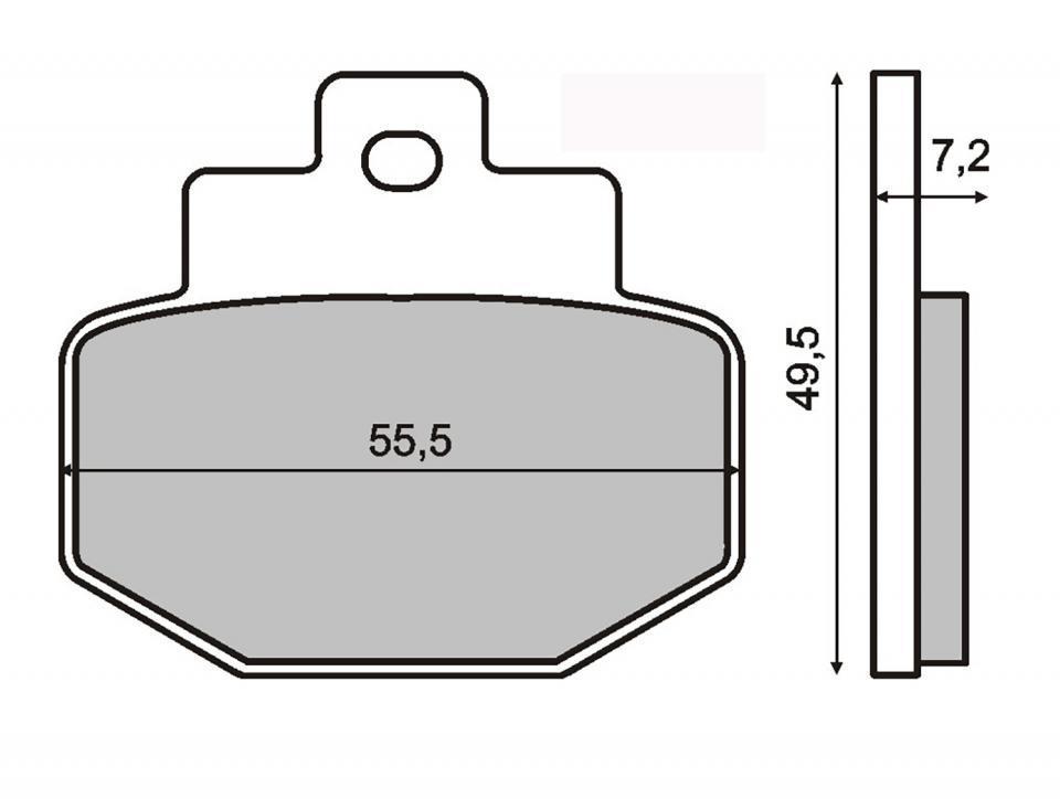 Plaquette de frein RMS pour Scooter Gilera 125 Runner 2000 à 2001 M2400 / AR Neuf