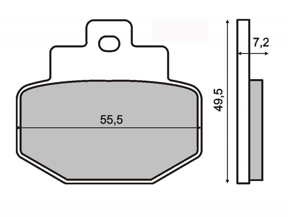 Plaquette de frein RMS pour Scooter Benelli 150 Adiva 2001 à 2002 D1 / AR Neuf