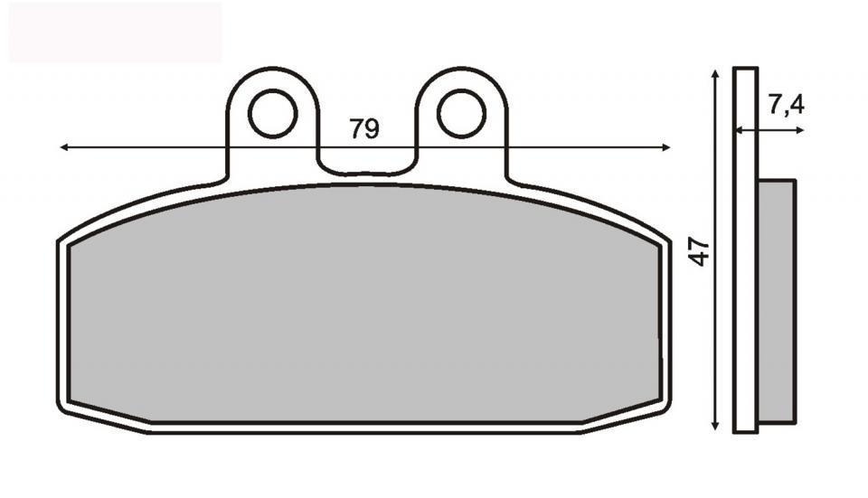 Plaquette de frein RMS pour Moto Cagiva 125 Roadster 1995 à 1999 1AA-TLZ1ABOA1 / AV Neuf