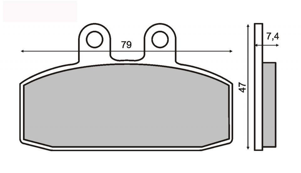 Plaquette de frein RMS pour Moto Honda 125 CRM 1991 à 1996 JD159 / AV Neuf