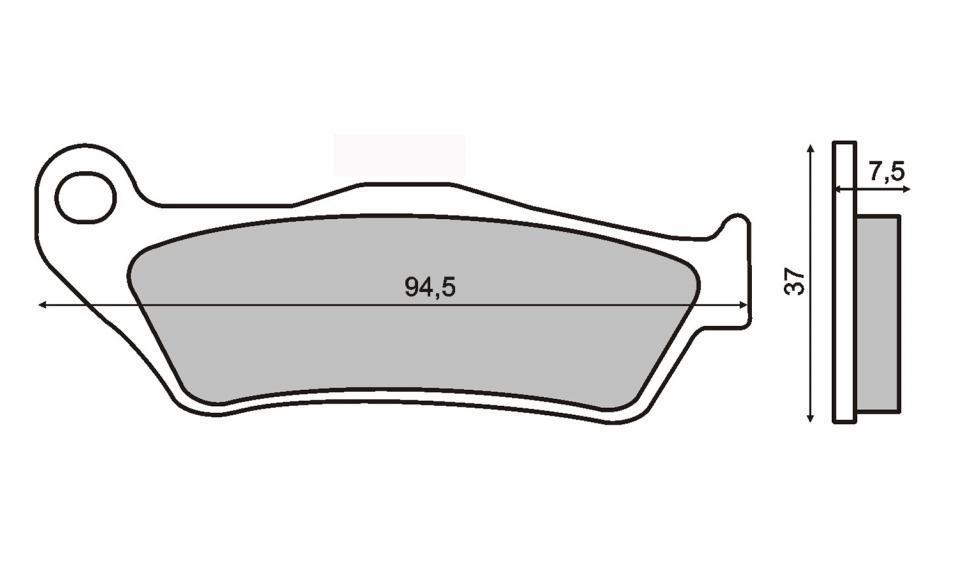 Plaquette de frein RMS pour Scooter MBK 150 Thunder 2001 à 2002 5LG / AV Neuf