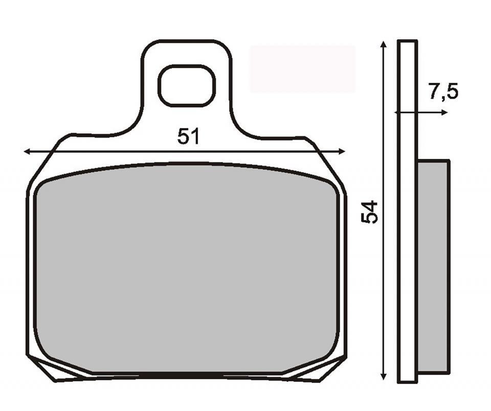 Plaquette de frein RMS pour Moto Generic 600 GRS 2014 à 2015 AR Neuf