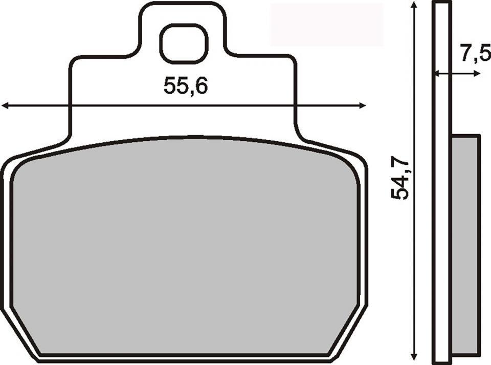 Plaquette de frein RMS pour Scooter Piaggio 250 X9 2006 M23000 / AR Neuf