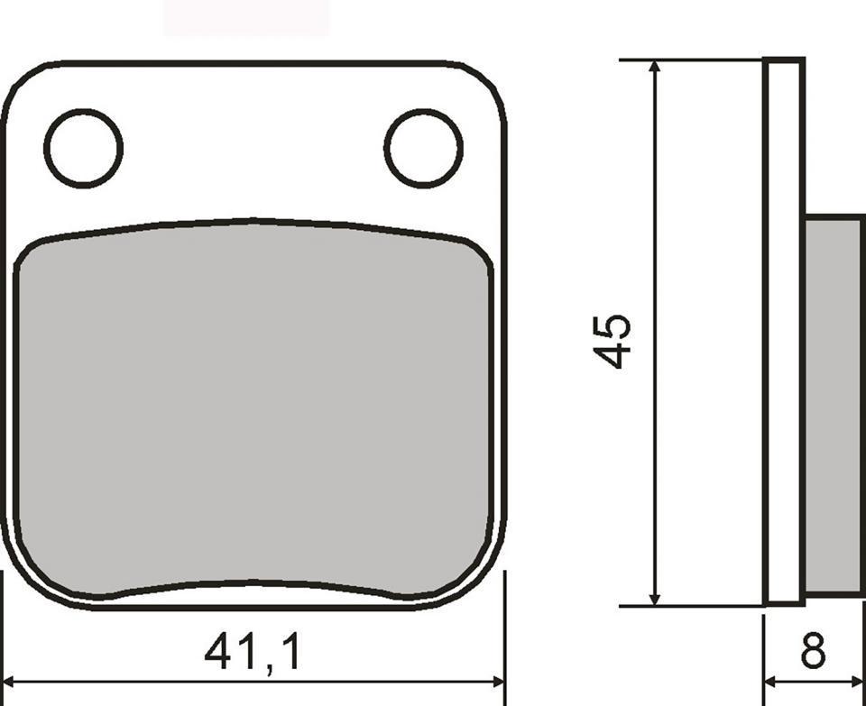 Plaquette de frein RMS pour Scooter Daelim 125 NS 1998 SG125FK / AV Neuf