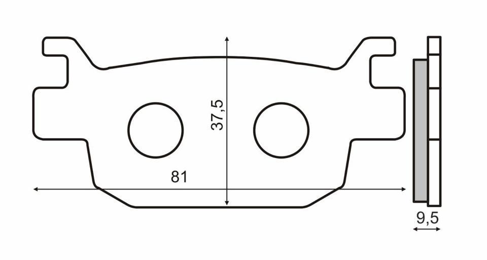 Plaquette de frein RMS pour Moto Benelli 300 BN 302 2017 AR Neuf