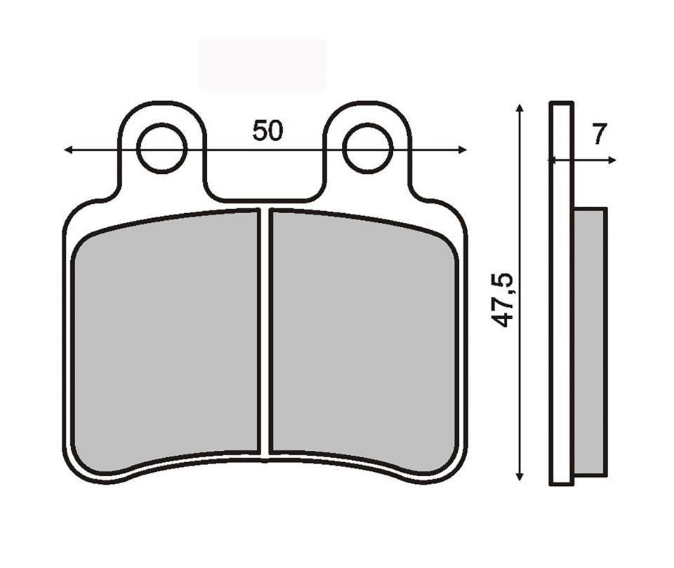 Plaquette de frein RMS pour Scooter Peugeot 125 Jet force 2005 à 2007 VGA A2ADJB / AR Neuf