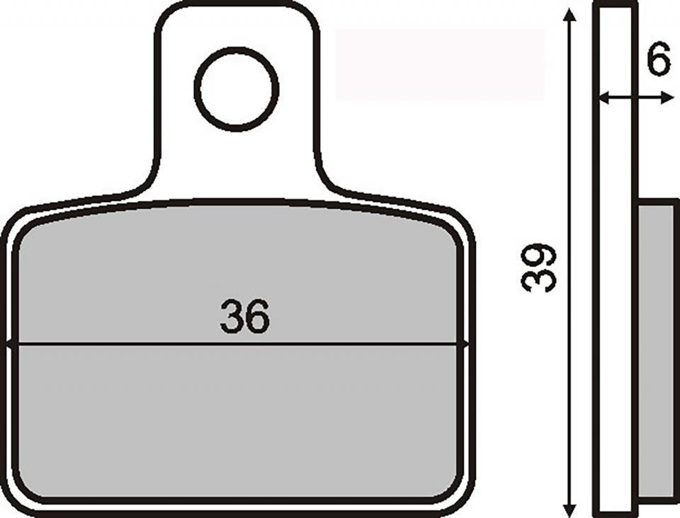 Plaquette de frein RMS pour Moto Gas gas 125 TX 2014 AR Neuf