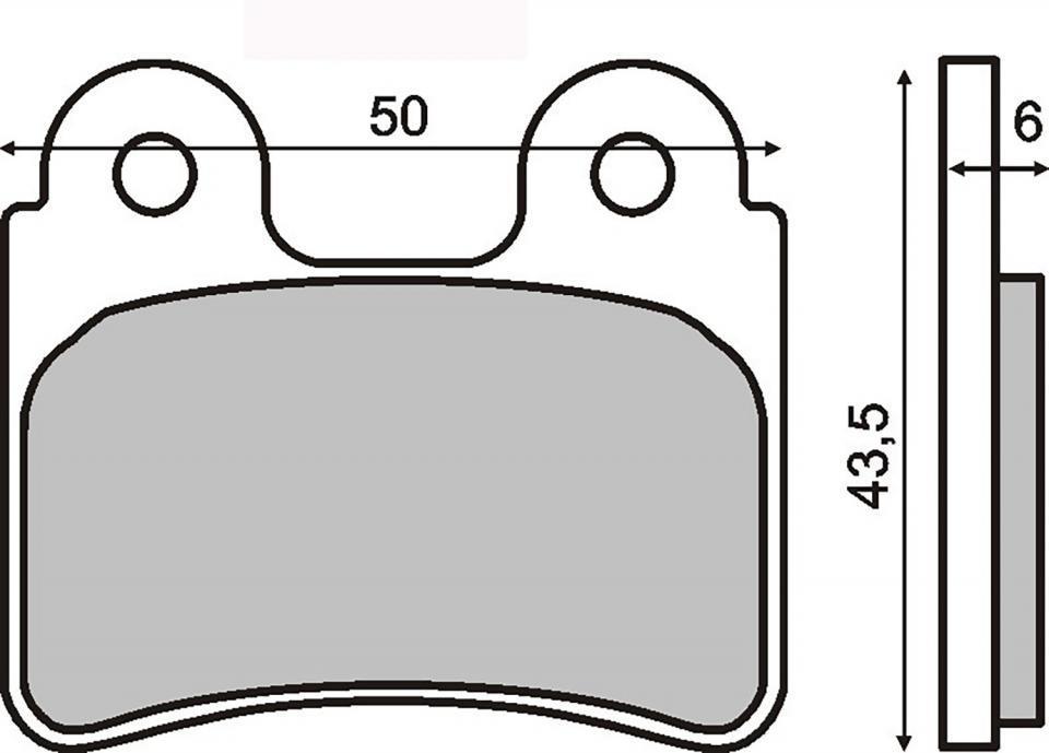 Plaquette de frein RMS pour Moto Gas gas 125 TX 2014 AV Neuf