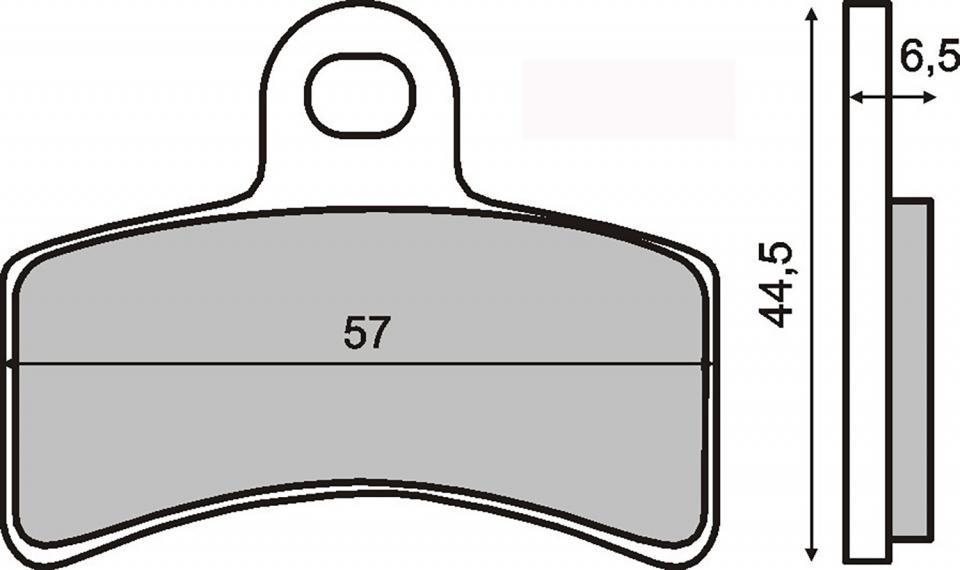 Plaquette de frein RMS pour Moto Gas gas 125 TXT 2000 à 2001 AV / AR Neuf