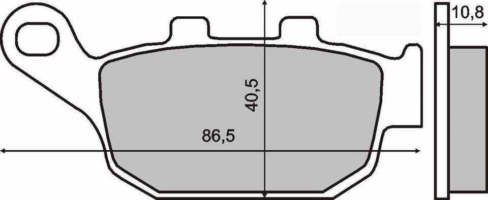 Plaquette de frein RMS pour Scooter Honda 250 Foresight 2000 à 2005 MF05A / AR Neuf