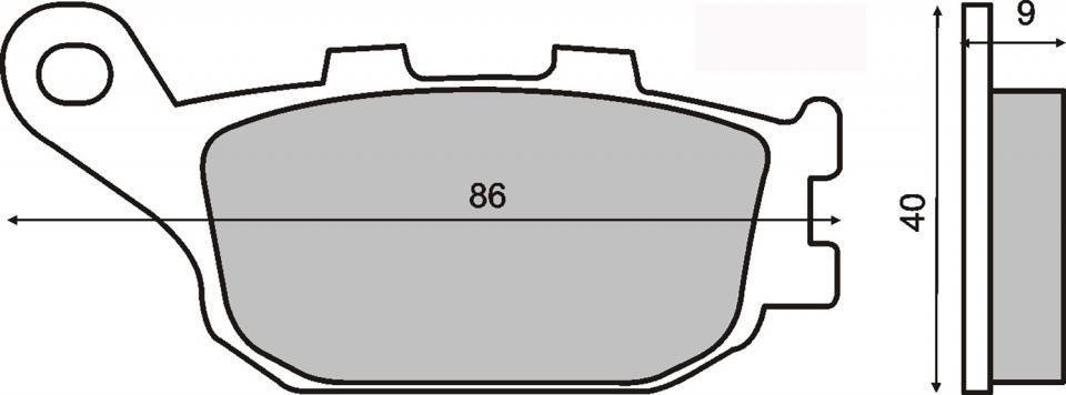 Plaquette de frein RMS pour Moto Yamaha 600 YZF 2013 à 2016 RJ155/RJ156 / AR Neuf