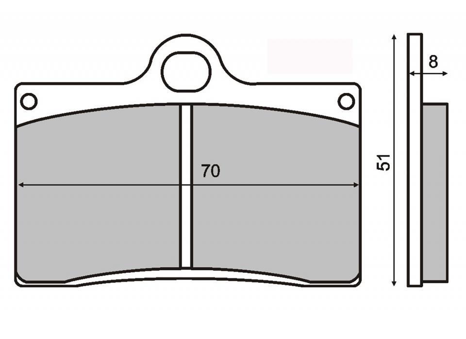 Plaquette de frein RMS pour Moto Gas gas 125 EC 2003 à 2007 AV Neuf