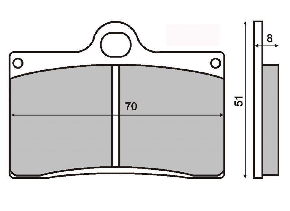 Plaquette de frein RMS pour Moto Ducati 748 748 1996 à 1998 748S / AV Neuf