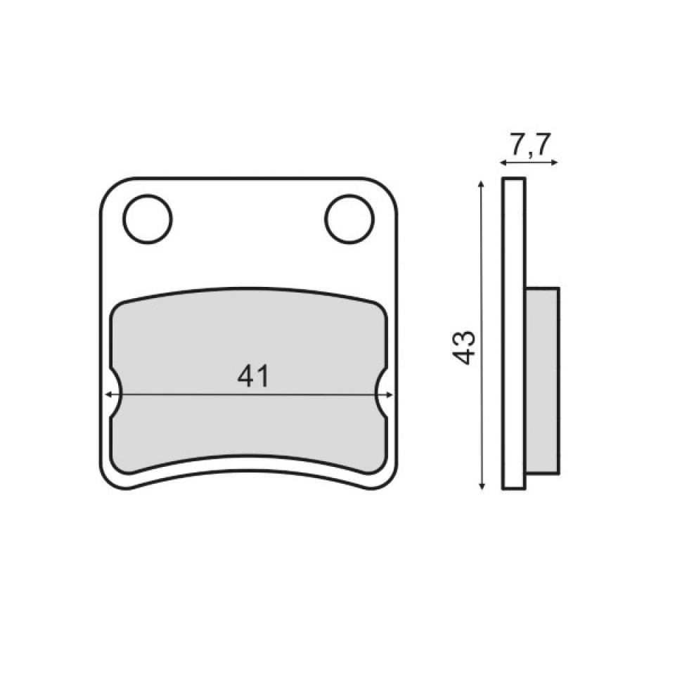 Plaquette de frein RMS pour Scooter Daelim 50 Sj 2003 à 2012 SE1B4S / AV Neuf
