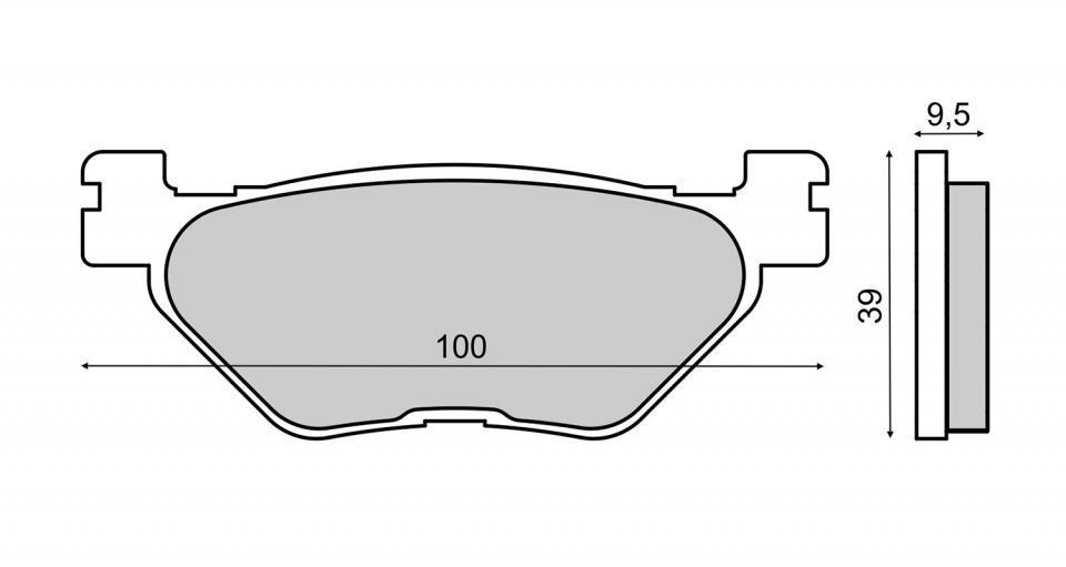 Plaquette de frein pour Yamaha XT