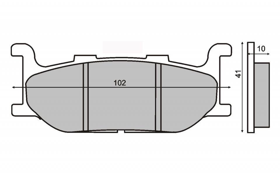 Plaquette de frein RMS pour Moto Yamaha 650 Xvs 2004 à 2006 VM041 / AV Neuf