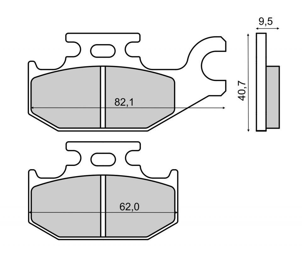 Plaquette de frein RMS pour Scooter Suzuki 125 Burgman 2013 CC111/CC112 / AR Neuf