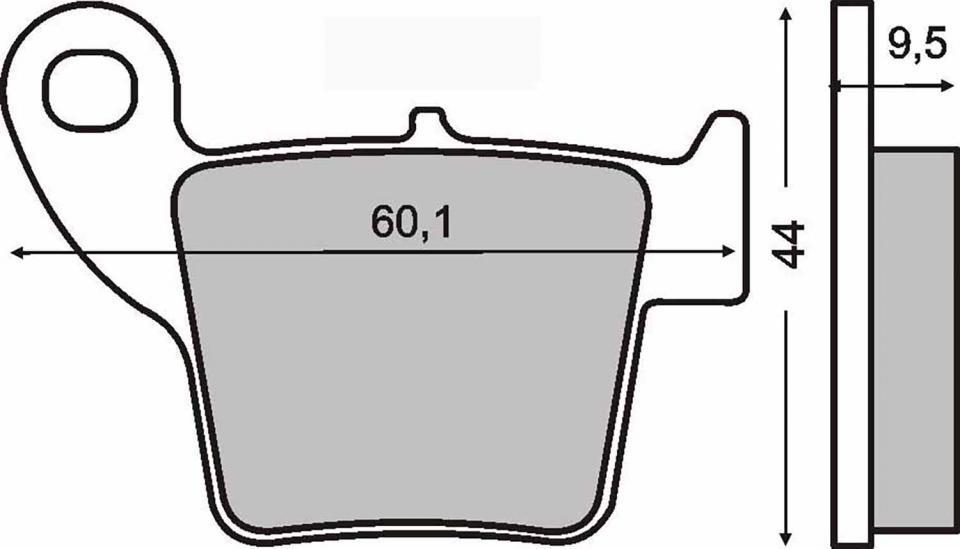 Plaquette de frein RMS pour Moto Fantic 125 Enduro 2017 N-TL125E-R / AR Neuf