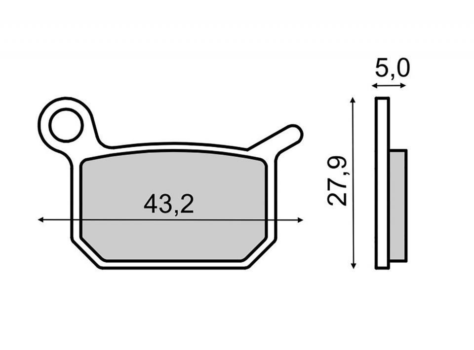 Plaquette de frein RMS pour Moto Husqvarna 50 SM 2011 CR5030BV/SM5030BV / AR Neuf