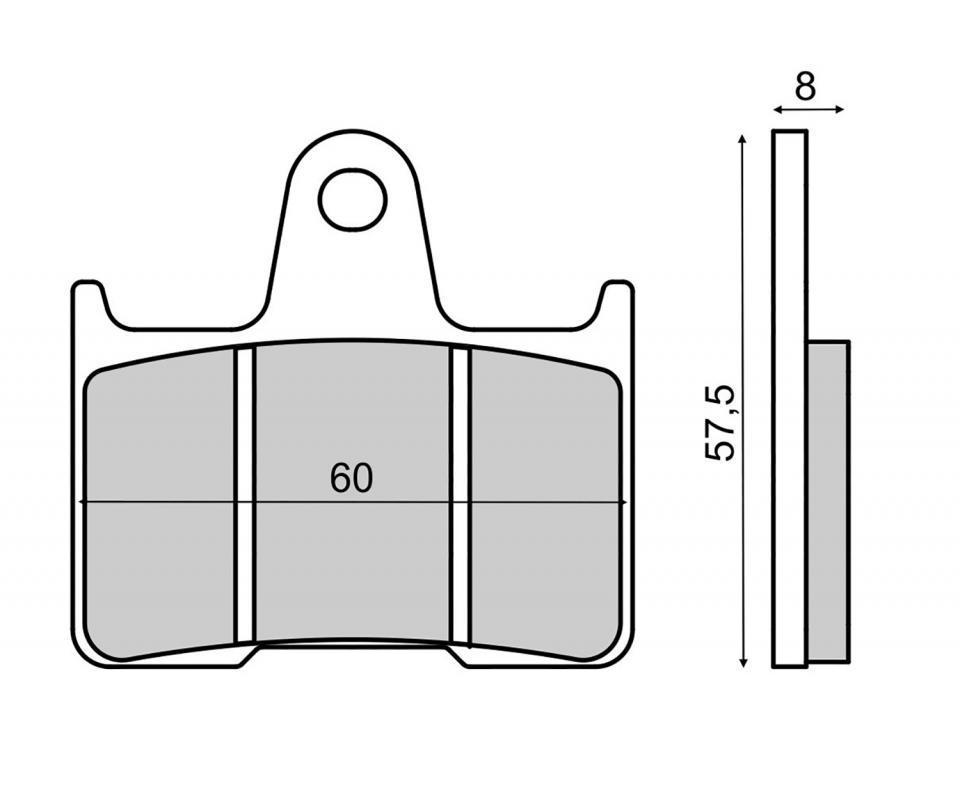 Plaquette de frein RMS pour Moto MZ 1000 S 2003 à 2008 AR Neuf