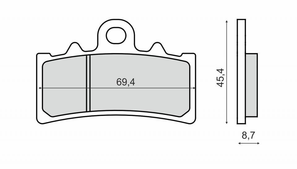 Plaquette de frein RMS pour Moto BMW 310 G 2016 à 2018 K03 / AV Neuf