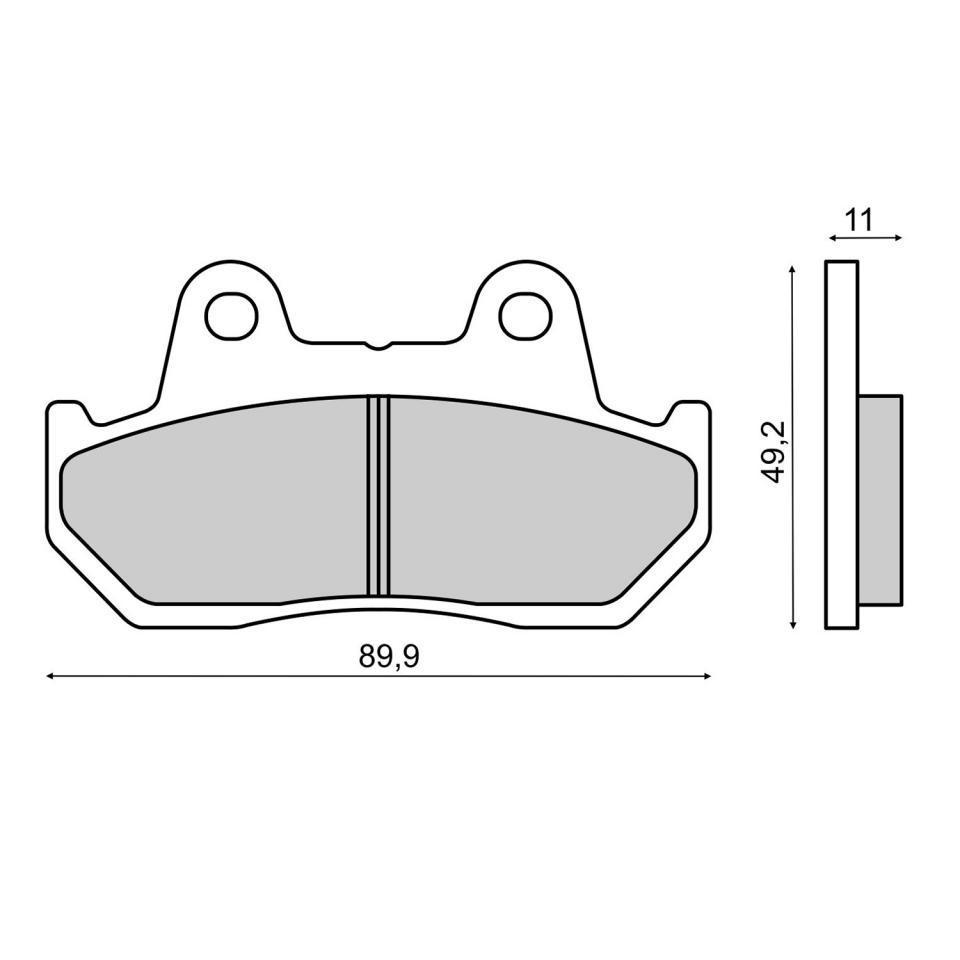 Plaquette de frein RMS pour Moto Honda 400 VFR 1986 NC21 / AR Neuf