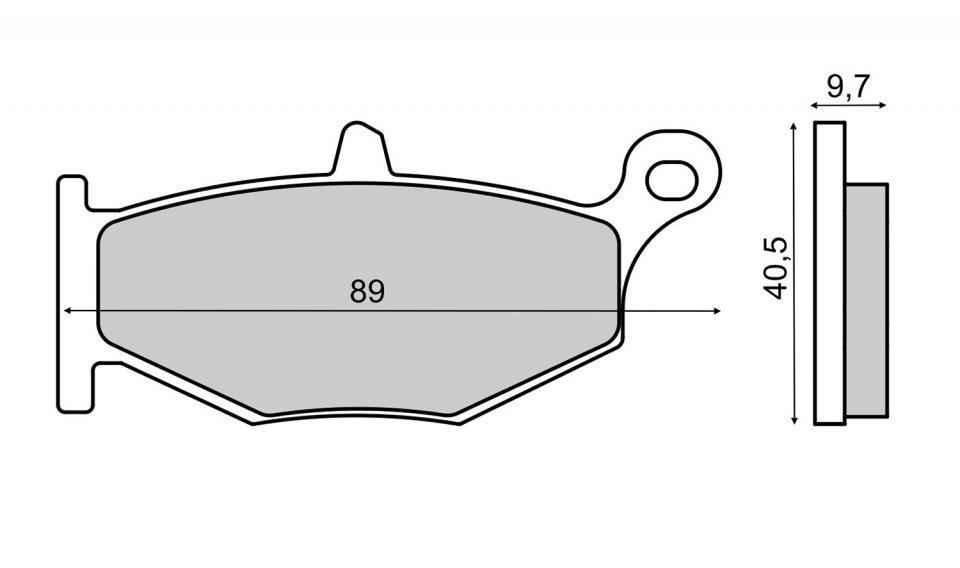 Plaquette de frein RMS pour Moto Suzuki 600 GSR 2006 à 2010 B9111/B9211 / AR Neuf