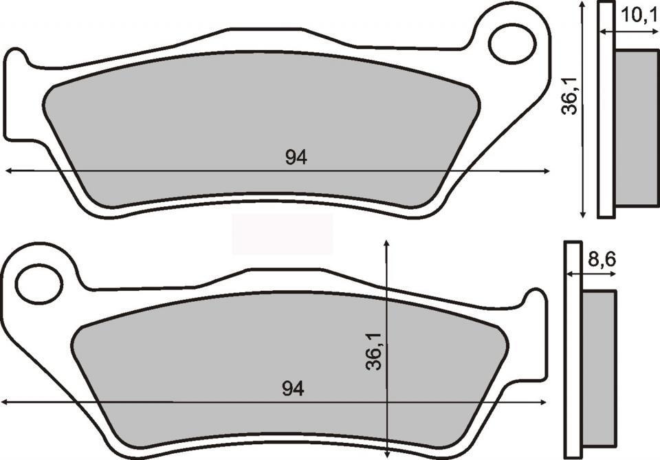 Plaquette de frein RMS pour Moto BMW 1100 R 2003 à 2004 R2S/259S / AR Neuf