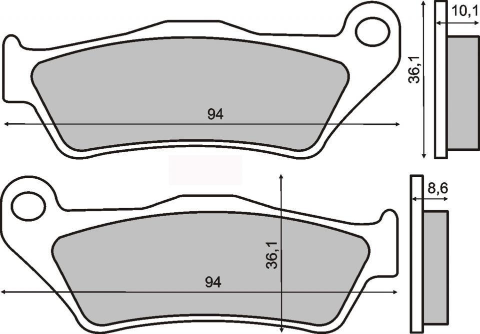 Plaquette de frein RMS pour Moto BMW 850 R 2004 à 2006 R28 / AR Neuf