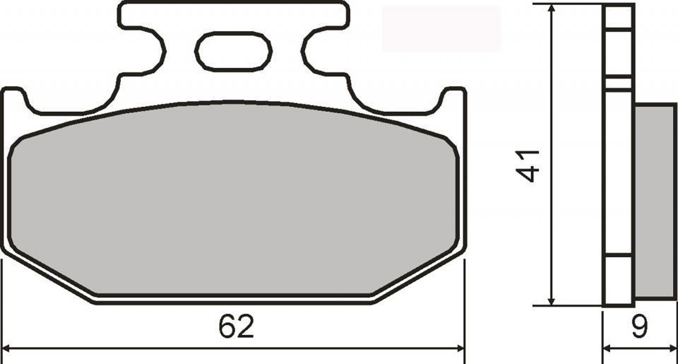 Plaquette de frein RMS pour Moto Yamaha 50 DT 2008 à 2011 70K10/70K1A / AR Neuf