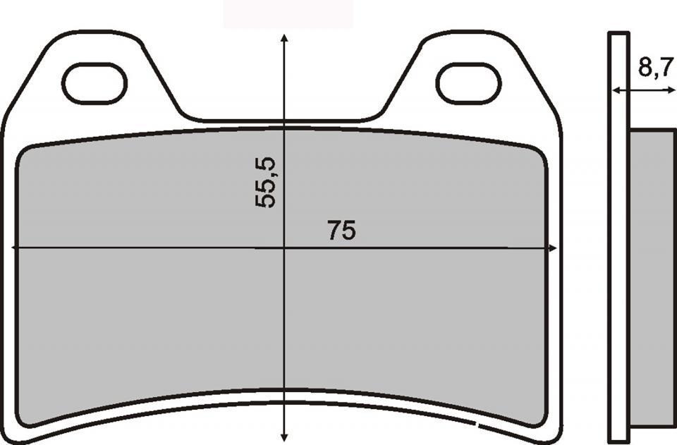 Plaquette de frein RMS pour Moto MV Agusta 675 Brutale 2016 à 2018 B110AAGV / AV Neuf