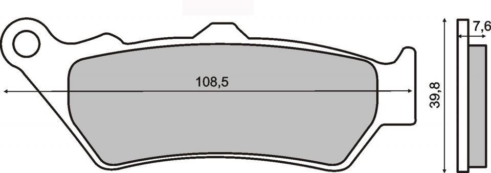 Plaquette de frein RMS pour BMW 750 F Gs Edition 40 Years Abs Dtc Esa 2021 Neuf