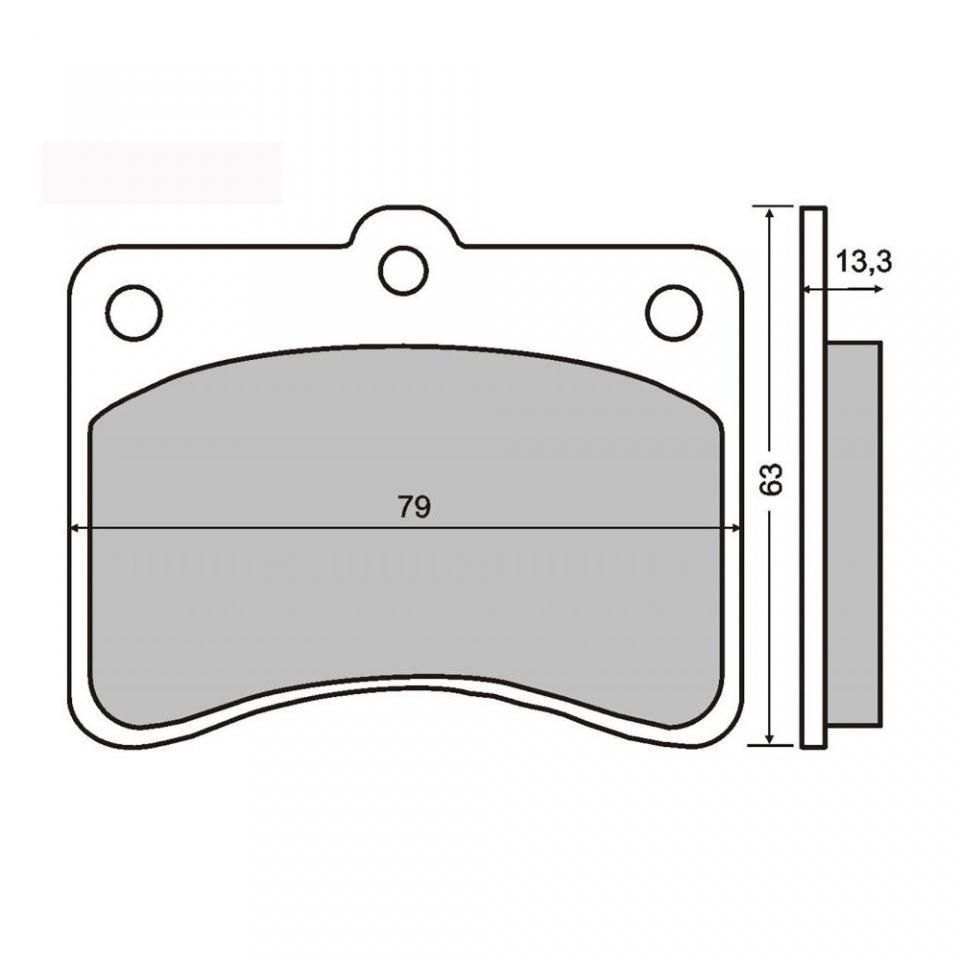 Plaquette de frein RMS pour Auto Piaggio 1300 Porter 2009 à 2010 S90HW / AV Neuf