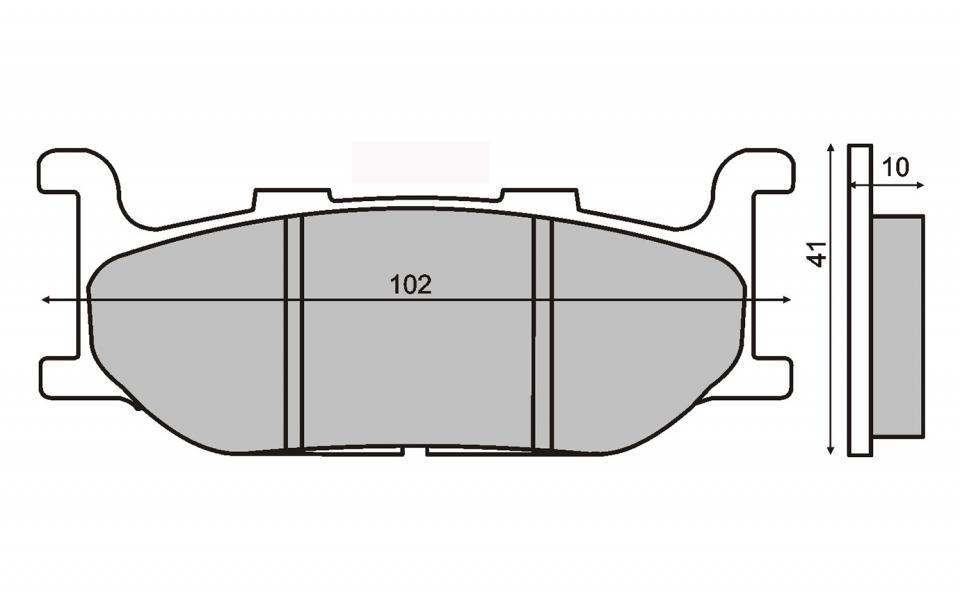Plaquette de frein RMS pour moto Yamaha 650 Xvs 2004 à 2006 VM041 / AV Neuf