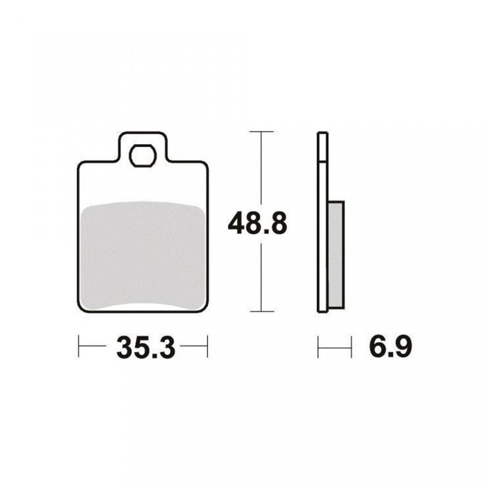 Plaquette de frein Perftec pour Scooter Gilera 250 Nexus 2007 M35400 / AR Neuf