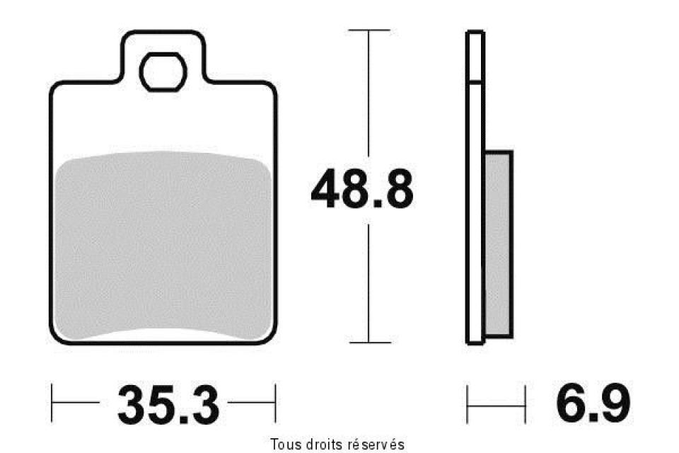 Plaquette de frein Tecnium pour scooter Piaggio 50 Vespa S 2T 2007-2013 AV Neuf