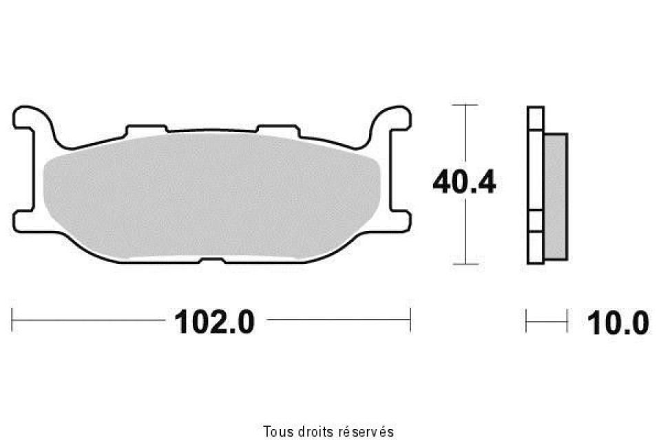 Plaquette de frein Tecnium pour moto Yamaha 1100 XV Virago 1994-1998 AVG / AVD Neuf