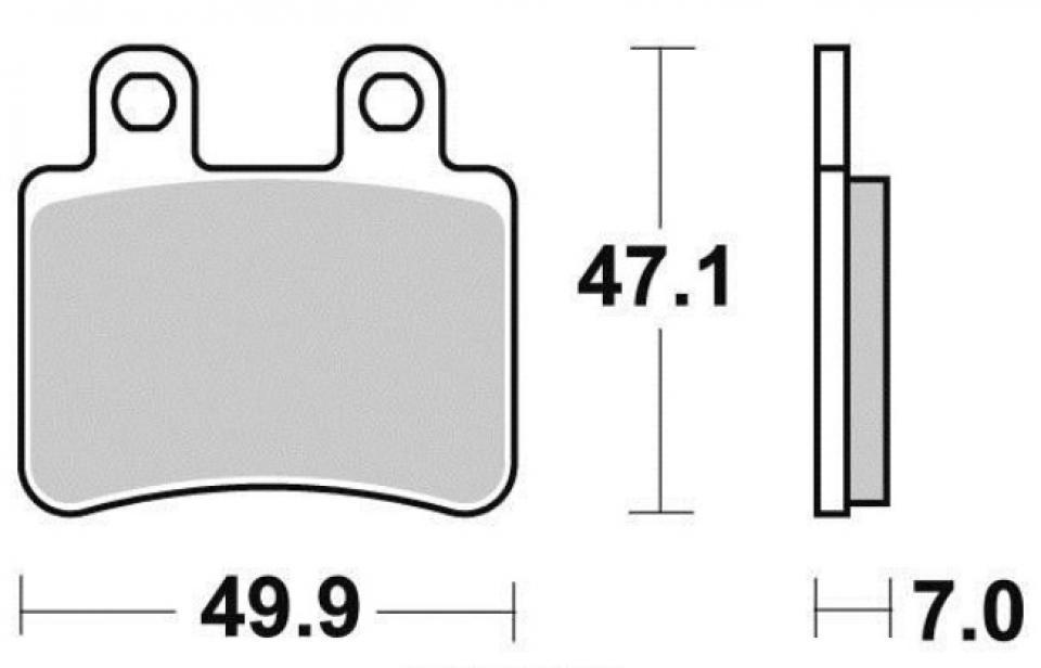 Plaquette de frein Tecnium pour Moto Sherco 125 Sm 1.25 I F Black Panther 2010 à 2011 AR Neuf