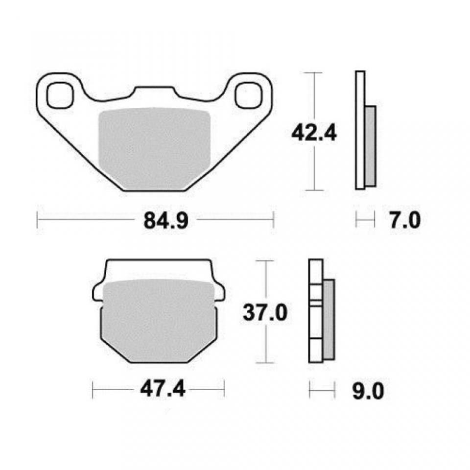 Plaquette de frein Tecnium pour moto Derbi 50 GPR R 2013-2014 Neuf