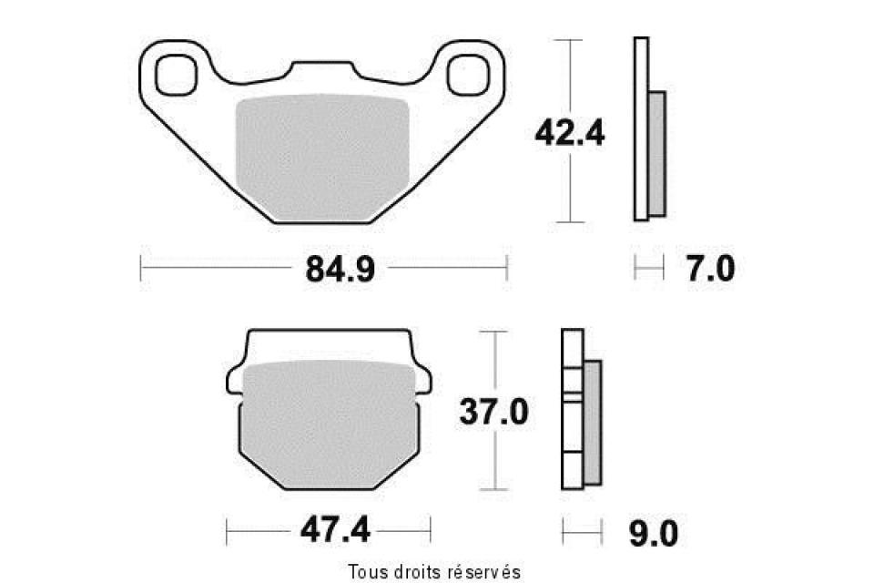 Plaquette de frein Tecnium pour scooter Piaggio 50 Nrg Power Purejet 2005-2009 AV Neuf