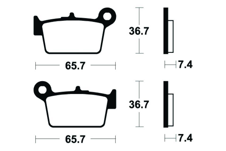 Plaquette de frein Tecnium pour moto Beta 125 RR 2006-2012 ME361 Neuf