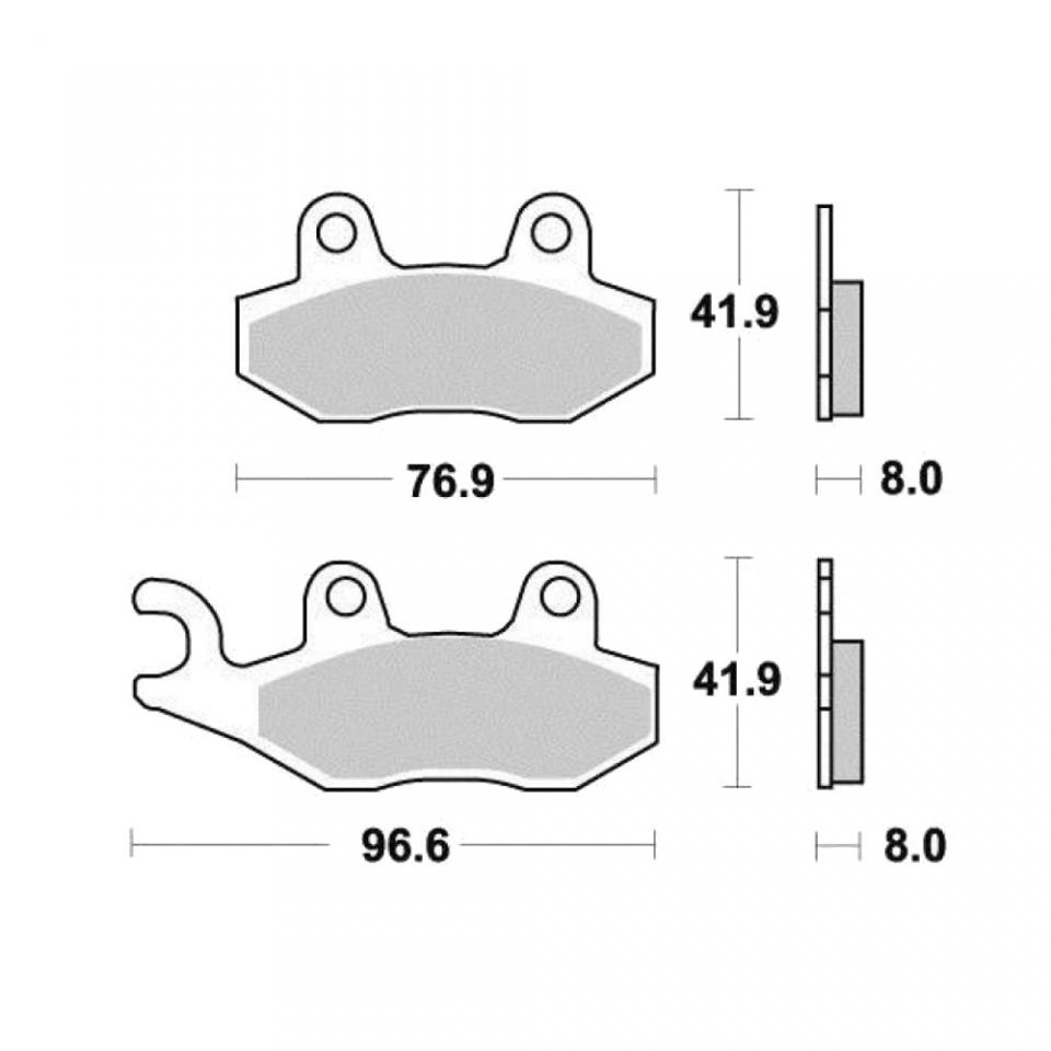 Plaquette de frein Tecnium pour Moto Husqvarna 125 CR 1992 à 1994 AV Neuf