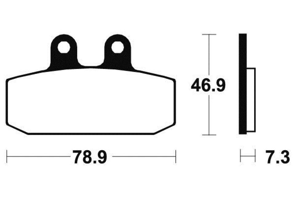 Plaquette de frein Tecnium pour moto Gilera 125 Coguar 1999-2001 AV Neuf