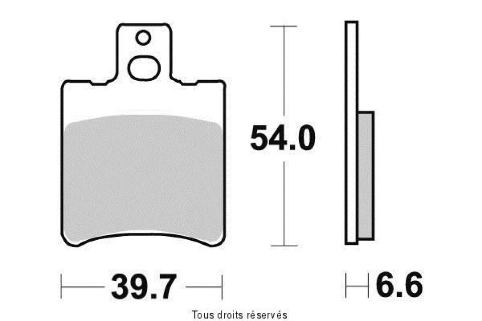 Plaquette de frein Tecnium pour scooter Benelli 125 Velvet 2000-2011 AV / AR Neuf