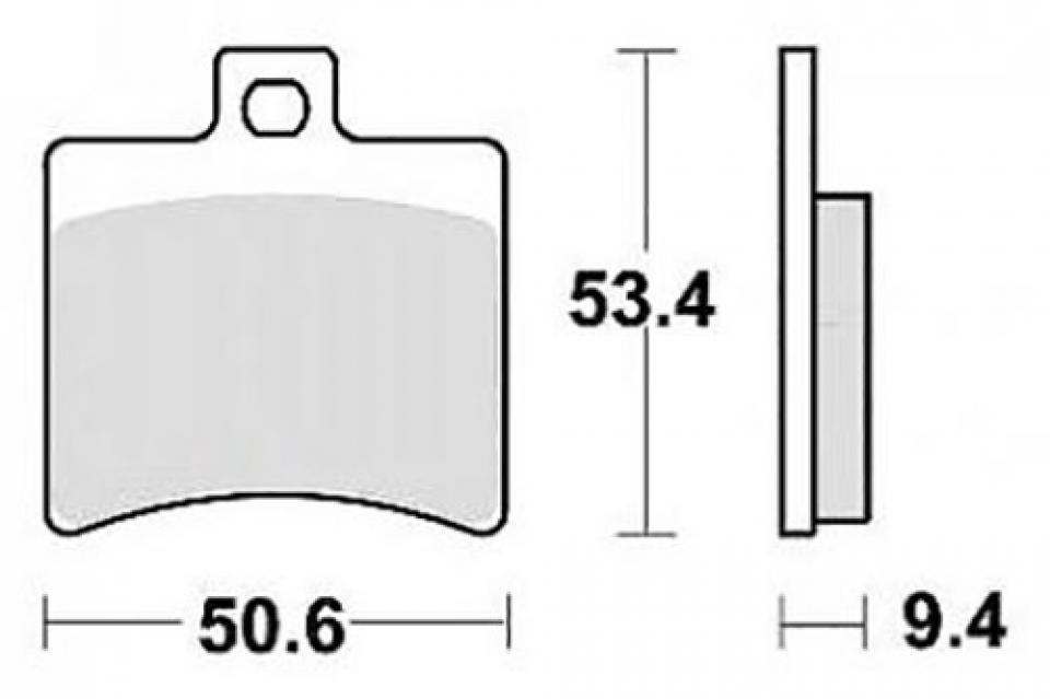 Plaquette de frein Tecnium pour Scooter Malaguti 500 Spidermax Rs 2008 à 2012 AR Neuf