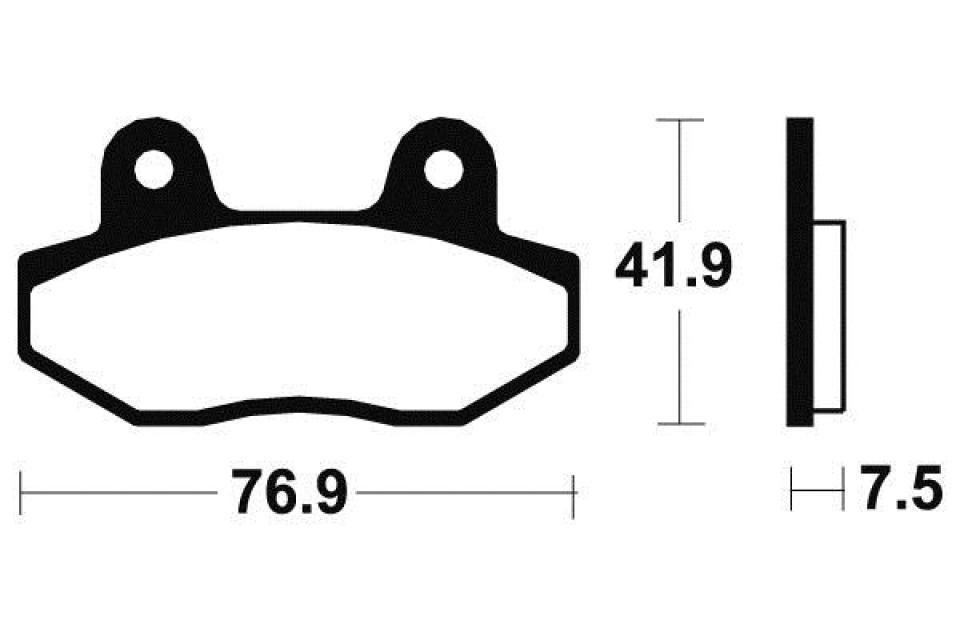 Plaquette de frein Tecnium pour moto Rieju 50 Rs3 Pro 2011-2012 AV Neuf