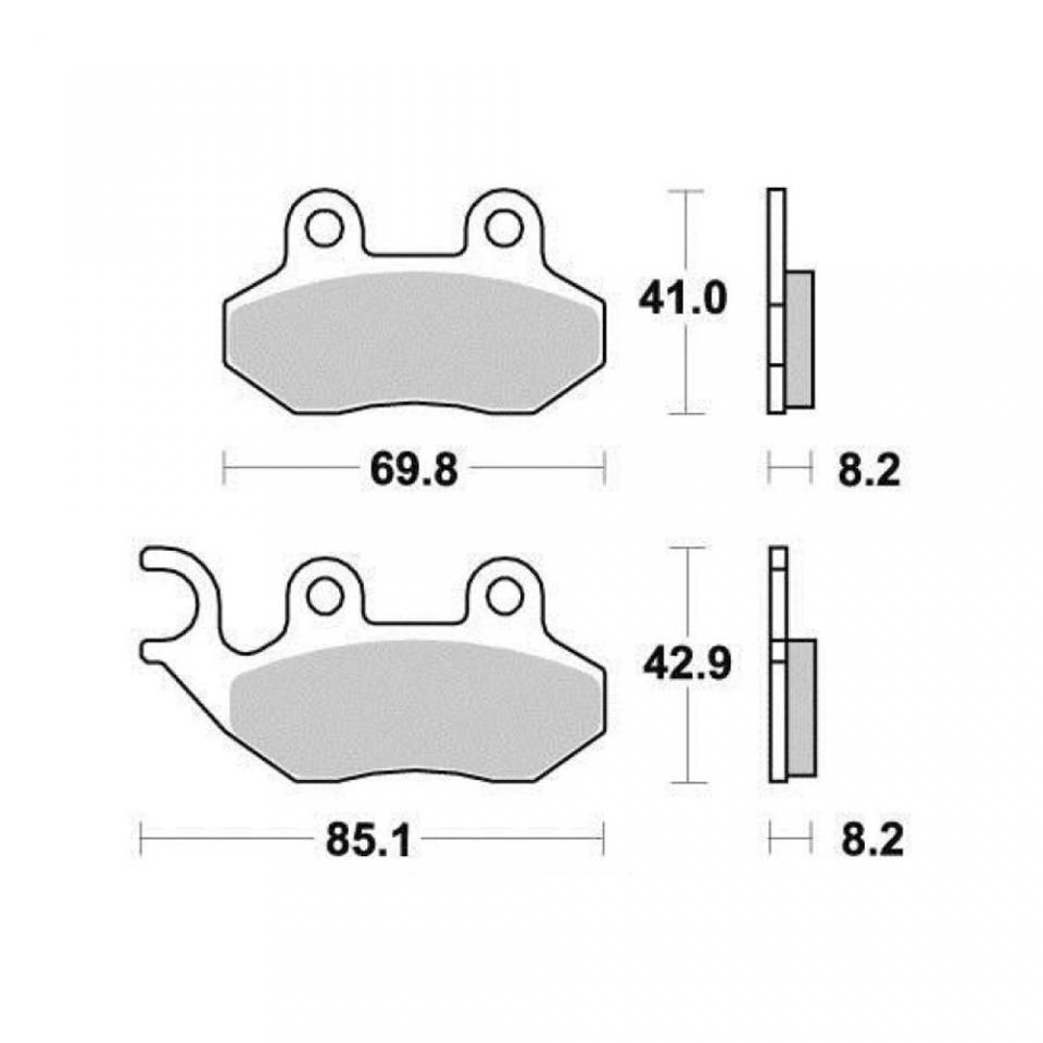 Plaquette de frein Tecnium pour scooter Sym 125 Allo 2010-2015 AV Neuf