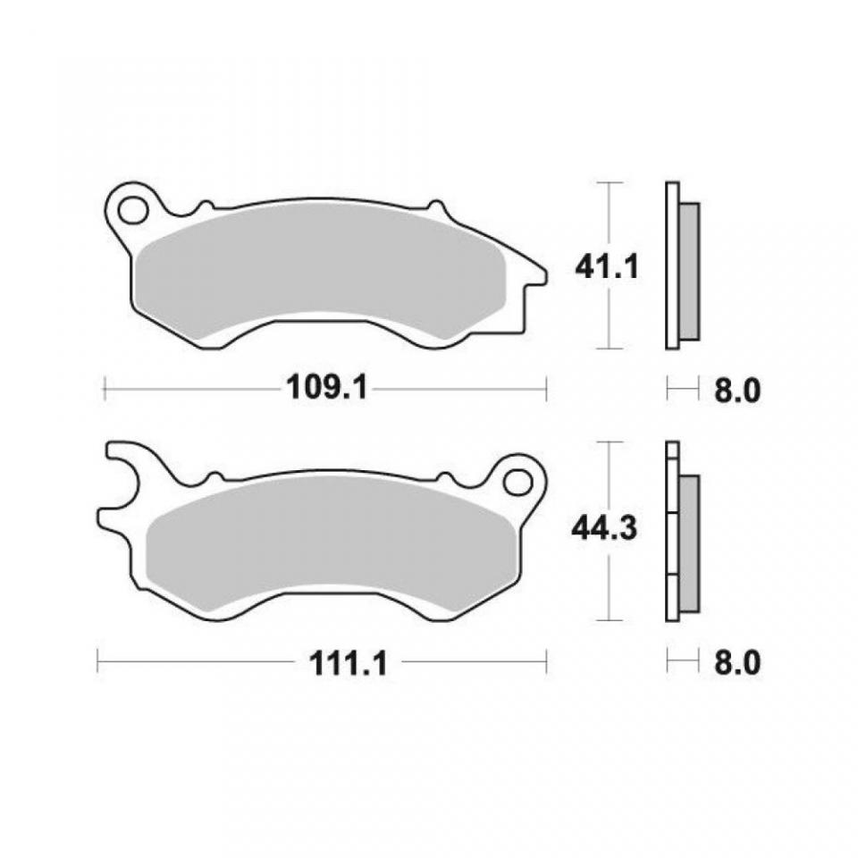 Plaquette de frein Tecnium pour scooter Peugeot 50 Django 2T Allure 2014-2014 ME373 / AV Neuf